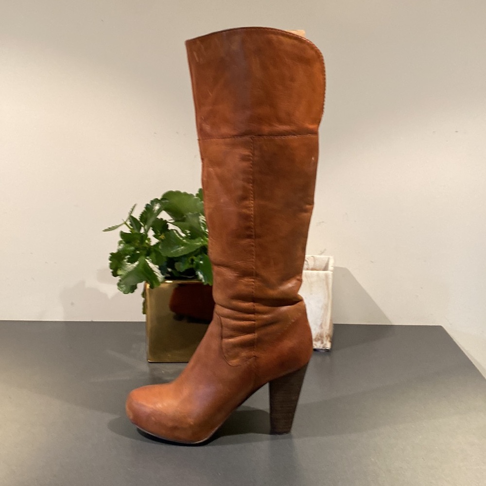 Tan coloured boots